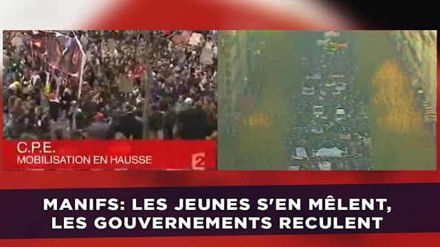 Manifs: Les jeunes s'en mêlent, les gouvernements reculent
