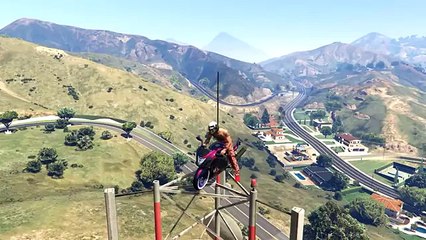 BEST WALLRIDE STUNT EVER! - (GTA 5 Top 5 Stunts)