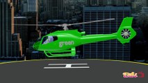 3D Helicopters Animation Teaching Colors, Learning Colours Video for Kids,Babies and Toddlers,Bibitv