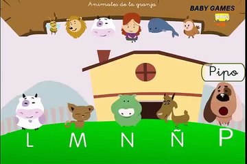 El Abecedario en español para niños - Aprende la letra M - El abecedario en español - Baby Games