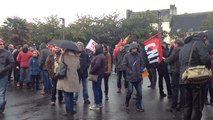 Près de 600 manifestants contre la loi travail défilent
