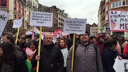 Manifestation à Lille contre le projet de loi sur le travail