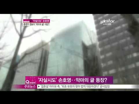 [Y-STAR] Rumors on Son Hoyoung affair ([ST대담] '자살시도' 손호영, 증권가 정보지 악마의 글 등장)