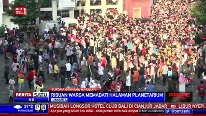 Pantauan Udara Warga yang Saksikan GMT di Planetarium