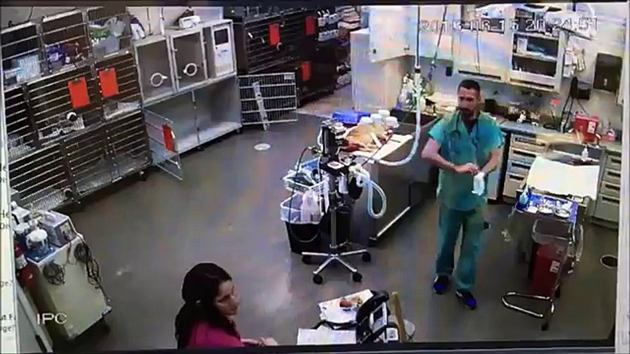 boy hits his own face instead girl face