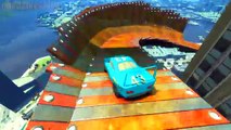 Lightning McQueen and Dinoco King 43 Disney pixar cars Race Toboggan
