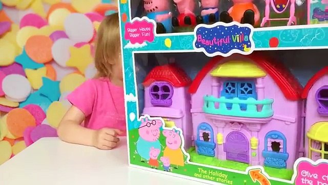 Обзор китайской игрушки Свинка Пеппа и домик семьи Пеппы
