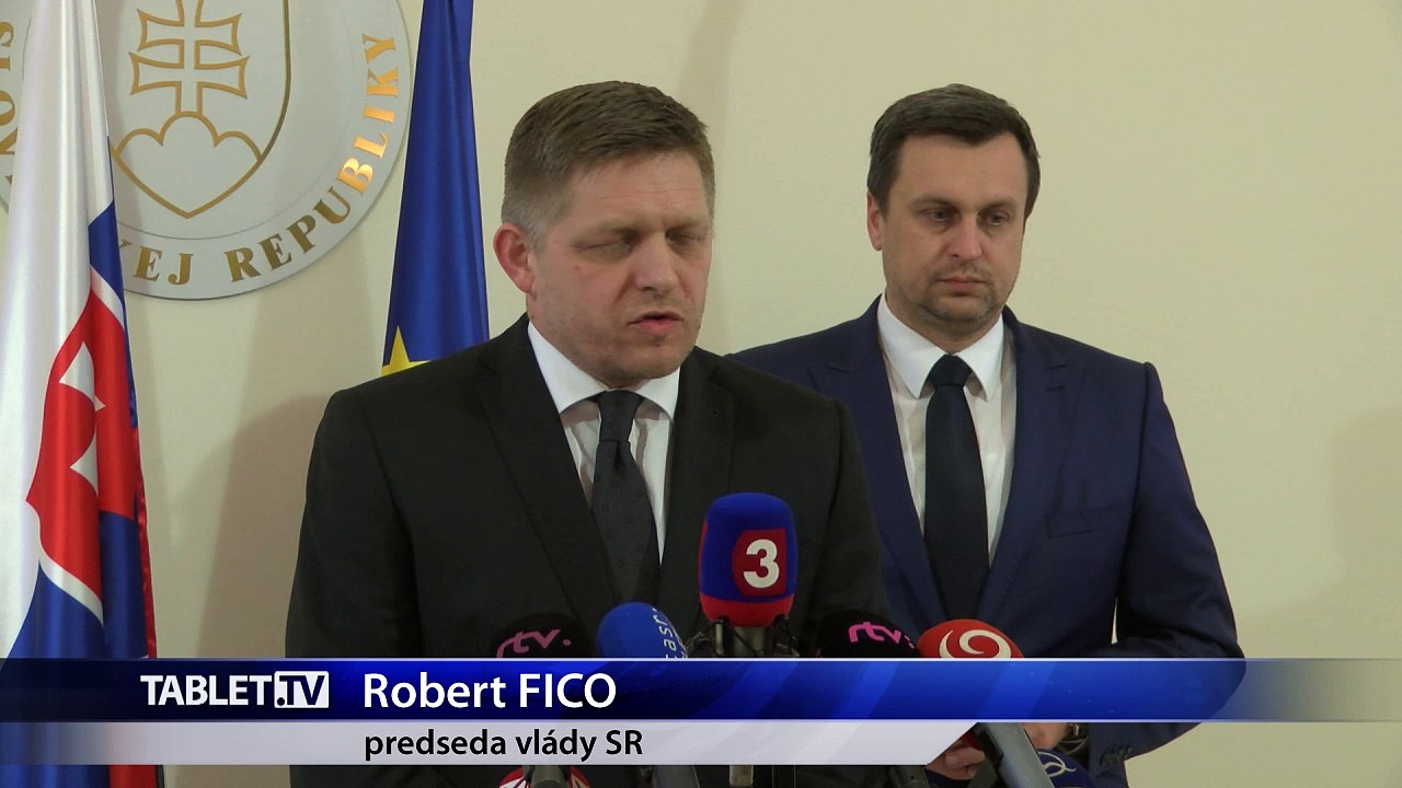 ZÁZNAM: Brífing R. Fica a A. Danka po rokovaní
