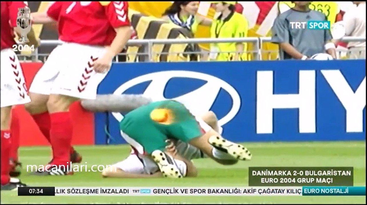 18.06.2004 - UEFA EURO 2004 Group C Matchday 2 Bulgaria 0-2 Denmark - Avrupa Futbol Şampiyonası Bulgaristan 0-2 Danimarka