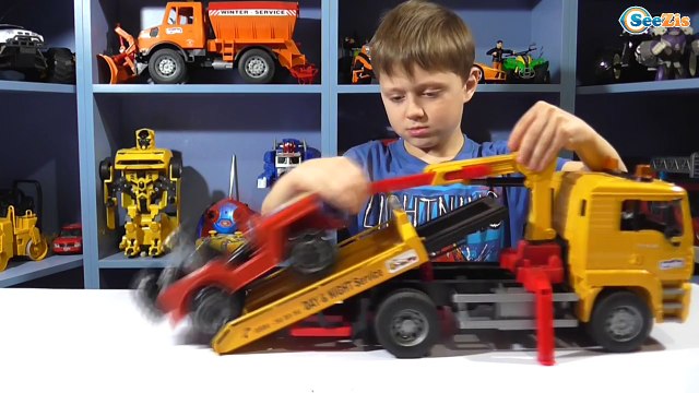 ✔ BRUDER Эвакуатор. Спецтехника для детей. Тест Драйв Машинок от Игорька. Видео для детей ✔