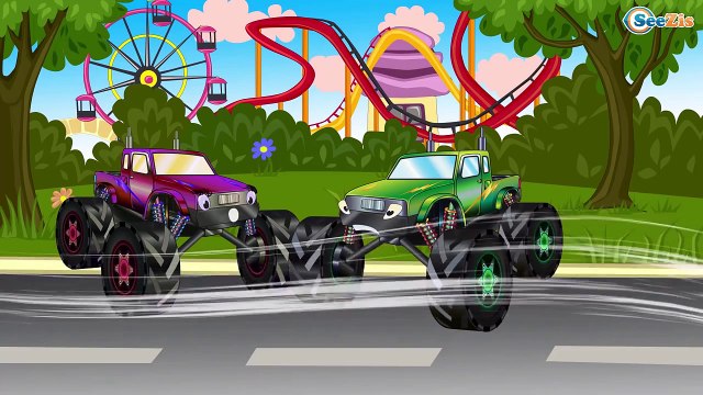 ✔ Мультики про машинки. Монстр Трак. Полицейская Машина. Сумасшедшие Гонки в городе. Кар Кар ✔