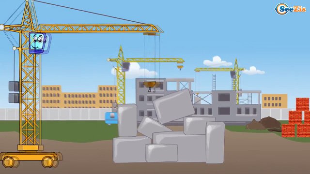 ✔ Мультики про машинки. Кран на детской площадке. Спецтехника на стройке – Грузовик и Экскаватор ✔