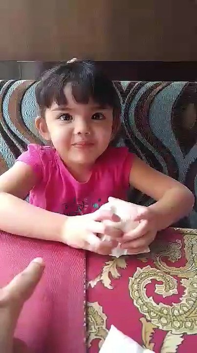 cute baby playing Game