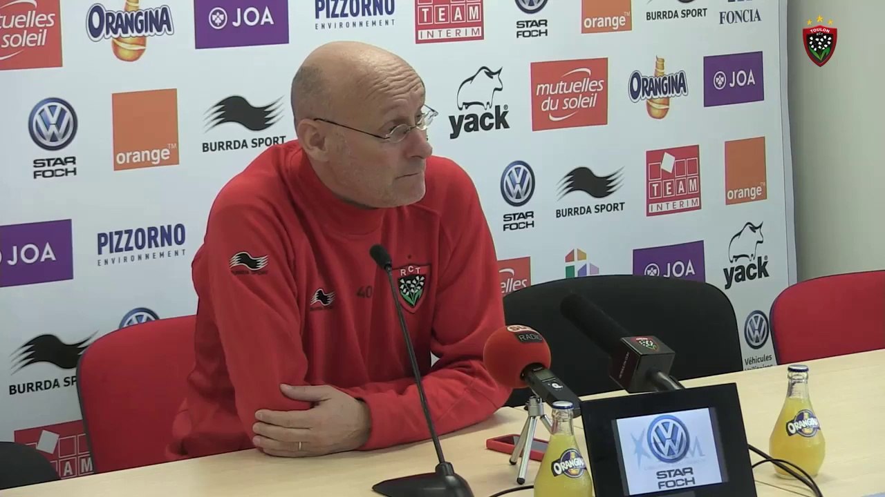 Avant-match Toulon/Grenoble : Bernard Laporte (TOP14 J18)