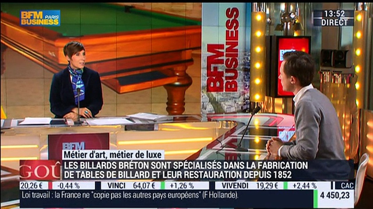 Métiers d'art, Métiers de luxe: Fabricant de tables de billard - 09/03