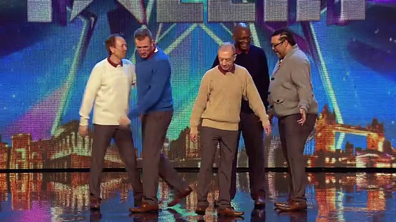 Old Men Grooving bust a move, and maybe their backs! - Britain's Got Talent 2015