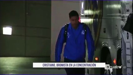 La broma de Cristiano Ronaldo a Marcelo antes de subir al autobús ¡Vaya susto!