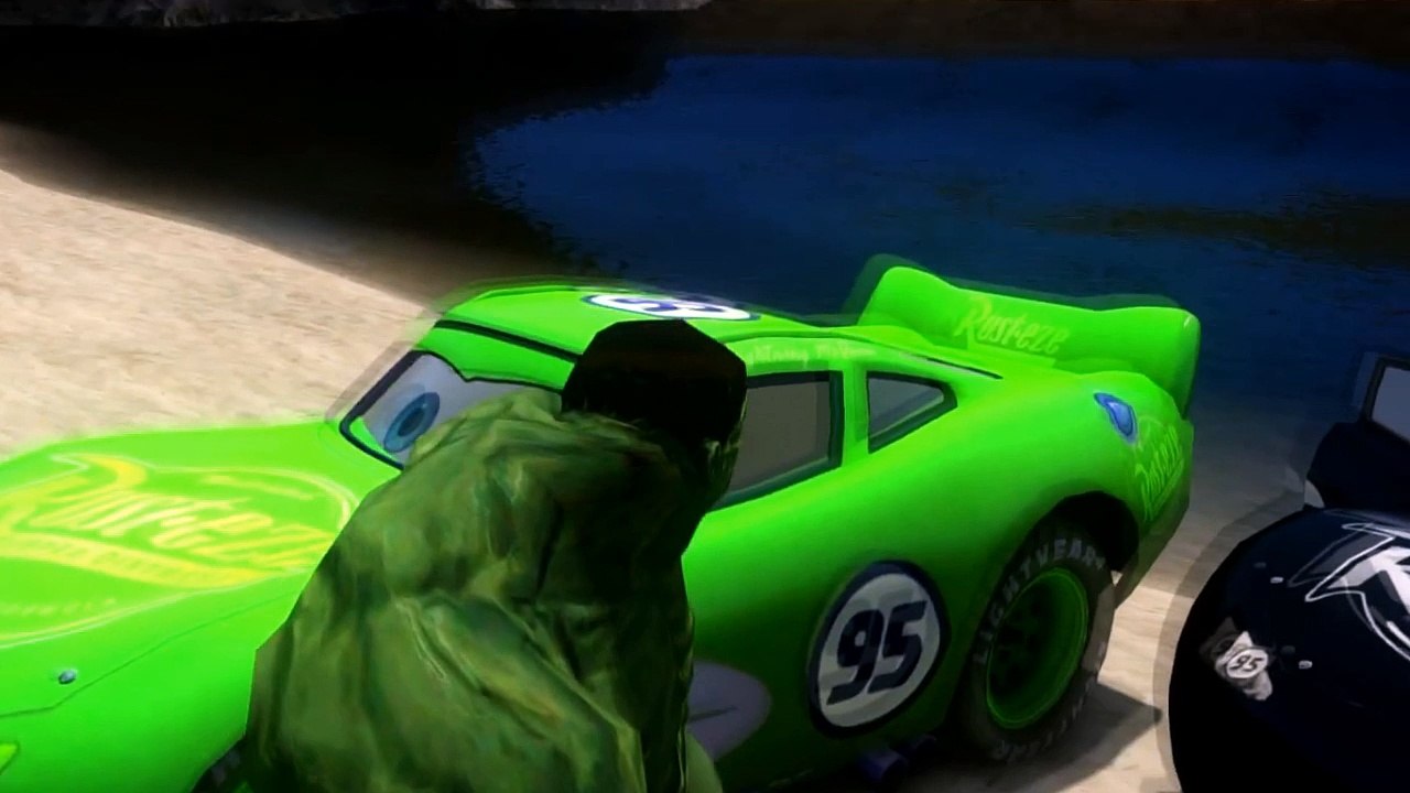 Spiderman Songs Lyrics ♫ I'm a nut ♫ Hulk green Cars McQueen Lightning