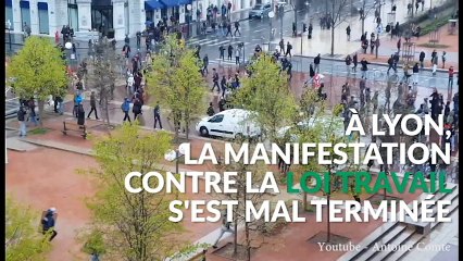 À Lyon, la manifestation contre la loi El Khomri s'est terminé avec des accrochages