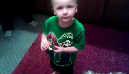 Little Boy Learns How To Lay His Own Easter Egg