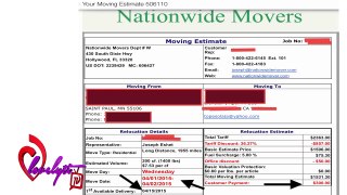 nationwide movers long distance moving company scam REVIEW buyer beware!!!