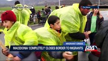 Macedonia 'completly' closes border to migrants