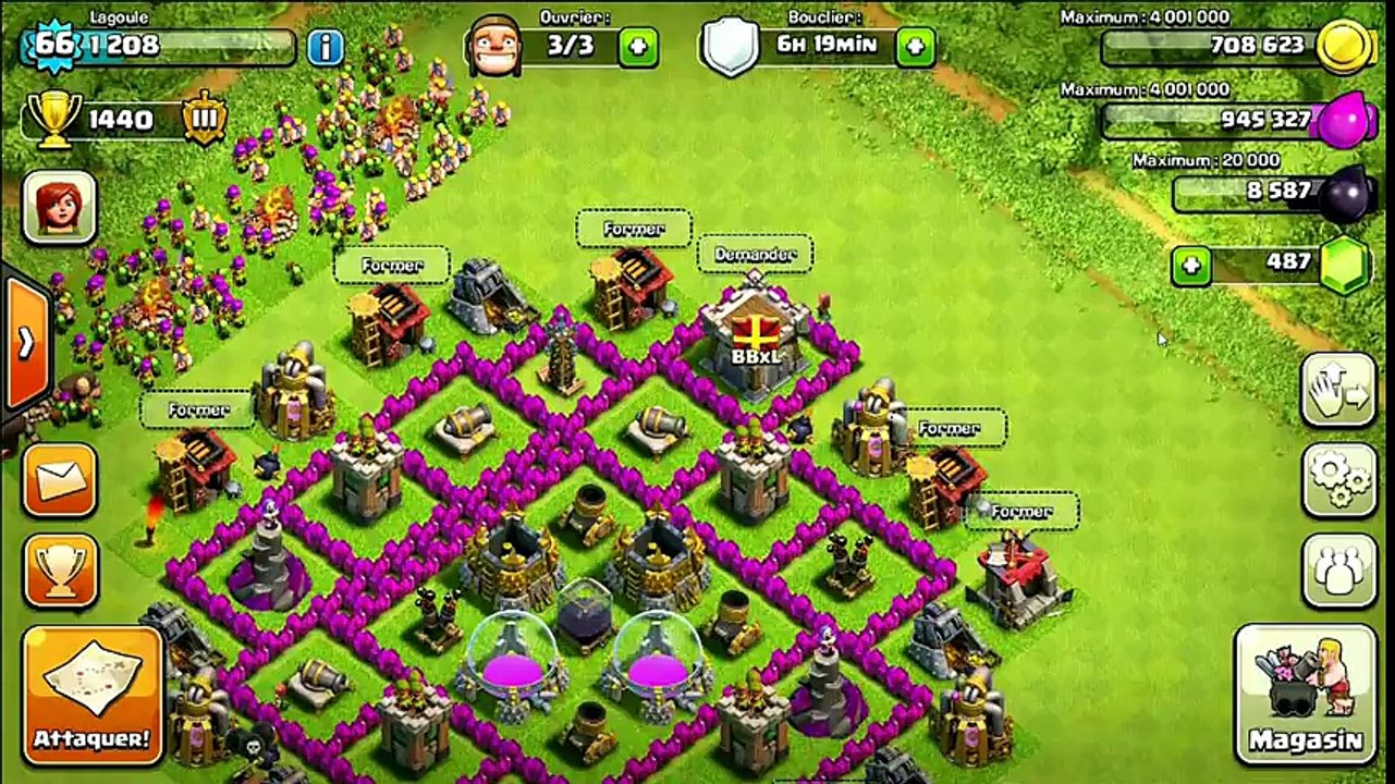 Clash Of Clans-Gobelin #7 (Deux Barils Fumants)