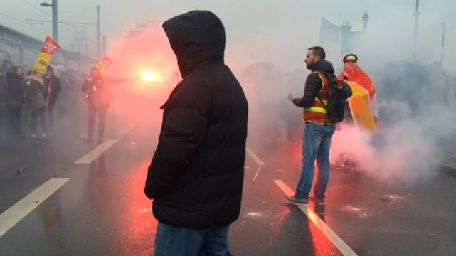 Manifestation contre la loi travail à Caen