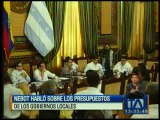 Nebot habló sobre los presupuestos de los gobiernos locales