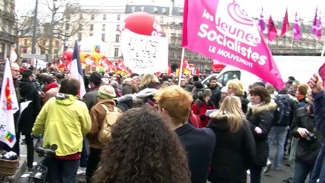 On a suivi des jeunes socialistes à la manif’ contre le gouvernement