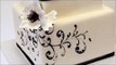 Black and White Wedding Cake   Wedding Cake Idea   Wedding cake presintation