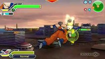 DBZ Tenkaichi Tag Team Gameplay: Krillin/Freezer vs Piccolo/Chiatzou PSP
