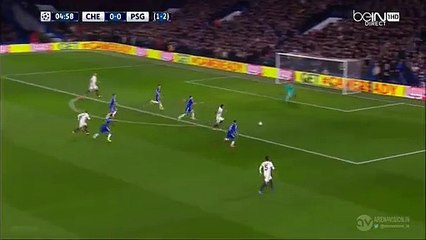 Angel Di Maria Amazing Chance - Chelsea vs Paris SG - 09.03.2016 HD