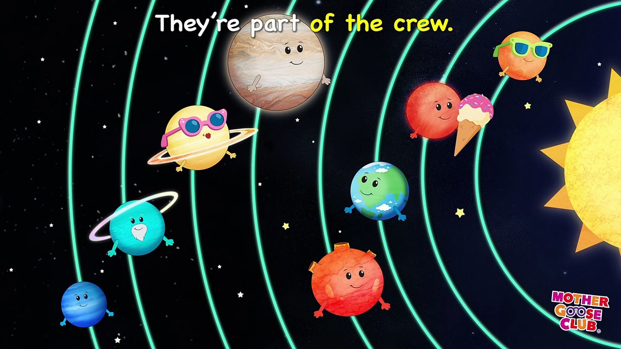 Eight Planets | Featuring Humpty Dumpty | Mother Goose Club Kid Songs and Nursery Rhymes