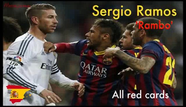 Sergio Ramos All Red Cards In His Football Career
