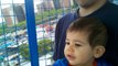 One Year Old Baby Isaac rides the Ferris Wheel at Coney Islands Luna Park in New York