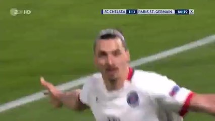 Zlatan Ibrahimovic Super  Goal HD - Chelsea 1-2 PSG - 09-03-2016 -