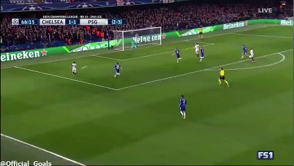 Ibrahimovic GOAL (1_2) Chelsea vs PSG HD