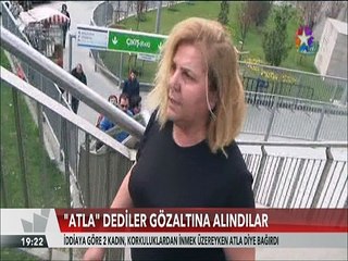 Boğaz köprüsünde korkuluklardan inmek üzereyken atla diye bağırdılar
