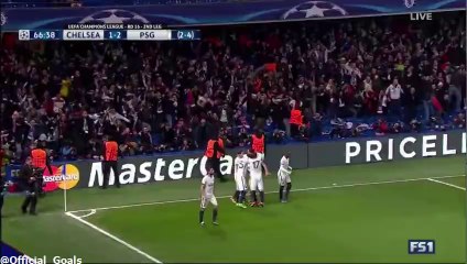 Ibrahimovic GOAL (1:2) Chelsea vs PSG HD - 09/03/2016