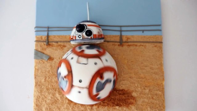 SPINNING BB8 CAKE STAR WARS 7 How To Cook That Ann Reardon epic BB 8 cake