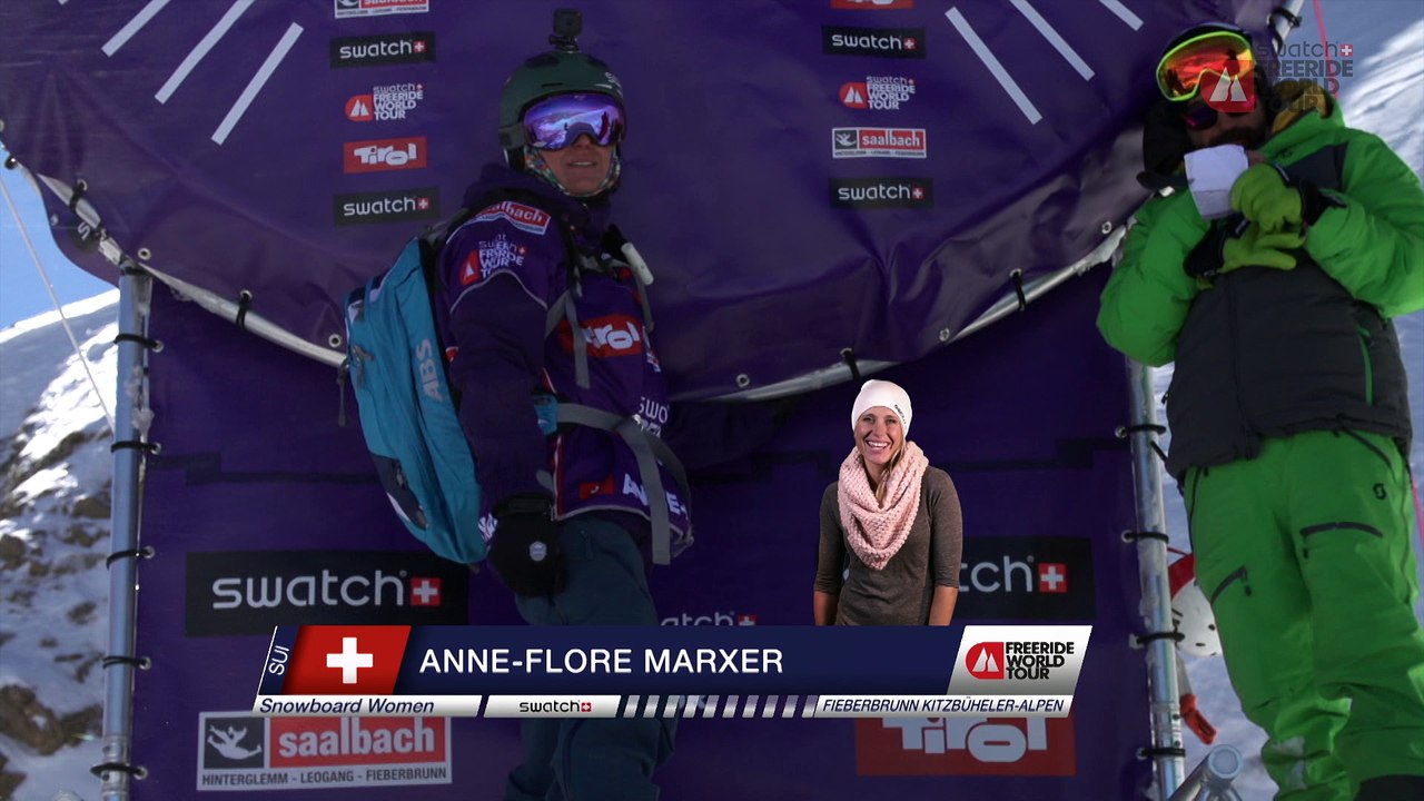 Run Anne-Flore Marxer 2nd place - Fieberbrunn Kitzbüheler Alpen - Swatch Freeride World Tour 2016