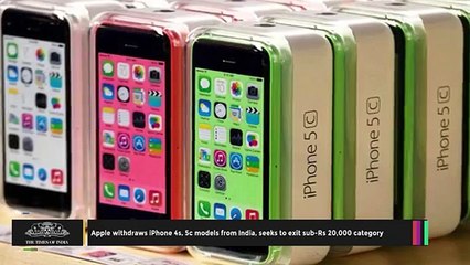 Apple Exit Sub Rs 20,000 Category | No More iPhone 4s & 5c in India (News World)
