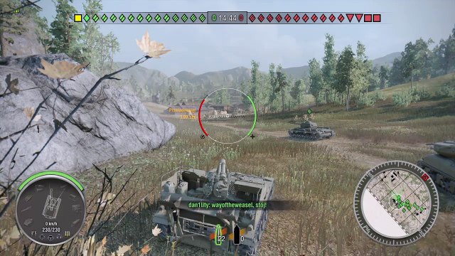 World of Tanks M41 blind shooting