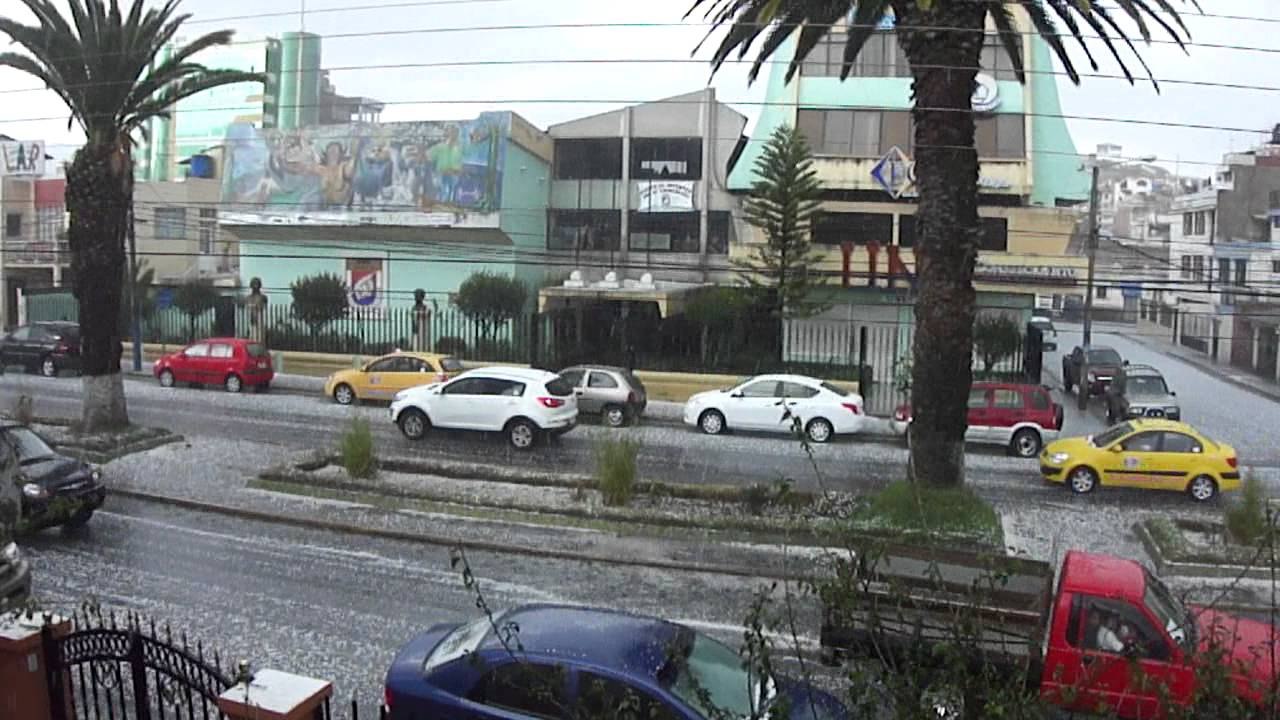 Granizada en Chimborazo