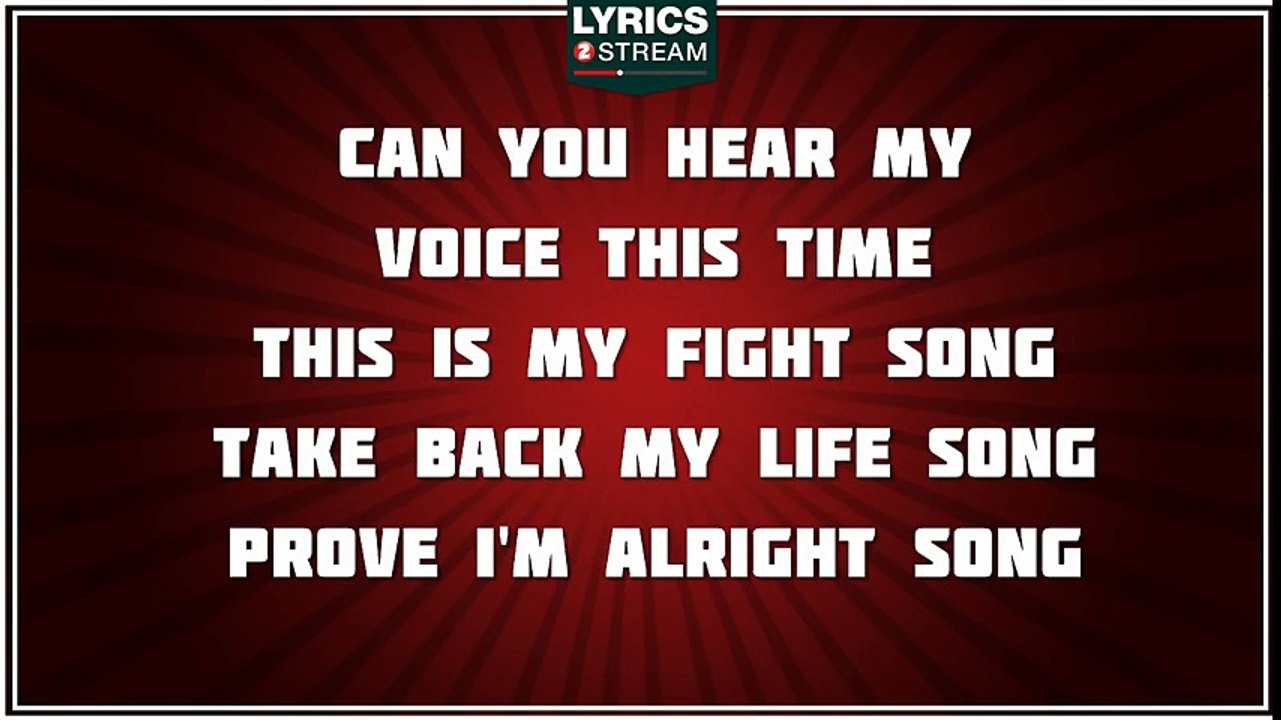 Fight Song - Rachel Platten tribute - Lyrics