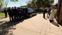 Former first lady Nancy Reagan lies in repose at Reagan library