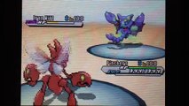 Pokemon White2 WiFi Battle #19 Scizor & Breloom Destruction