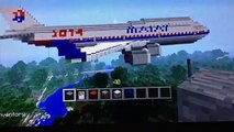 Minecraft boeing 747 400 (Malaysia airlines 2014)