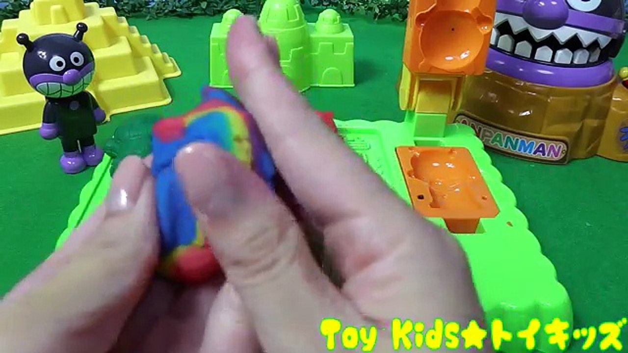 アンパンマン おもちゃアニメ ねんどでパンこうじょうセット たくさんのバイキンマン！ Toy...